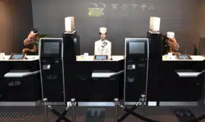 Henn-na hotel Japan. World's first robot hotel